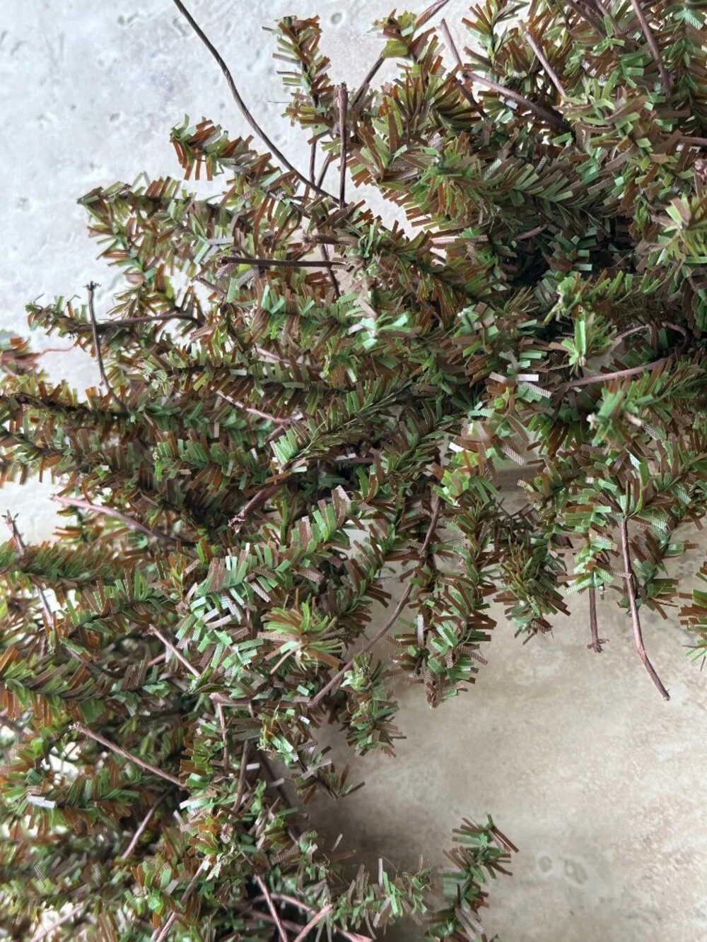 FAUX PINE WREATH CHRISTMAS PRIMITIVES 18